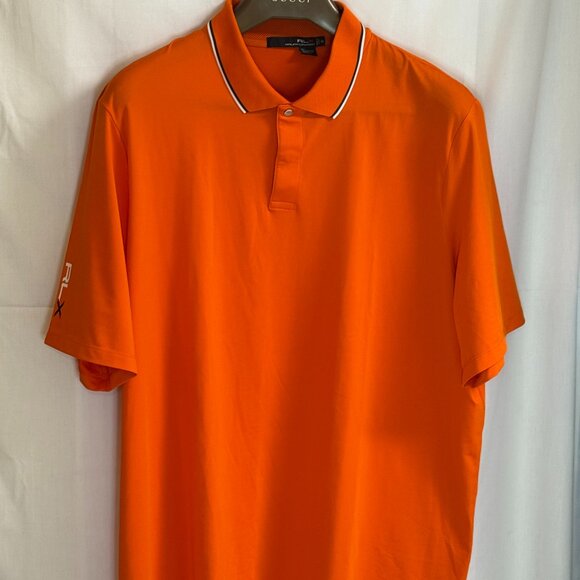 NWOT Ralph Lauren RLX Men's Short Sleeves w/ Collar Polo Shirt - Orange - 2XL - Picture 1 of 6